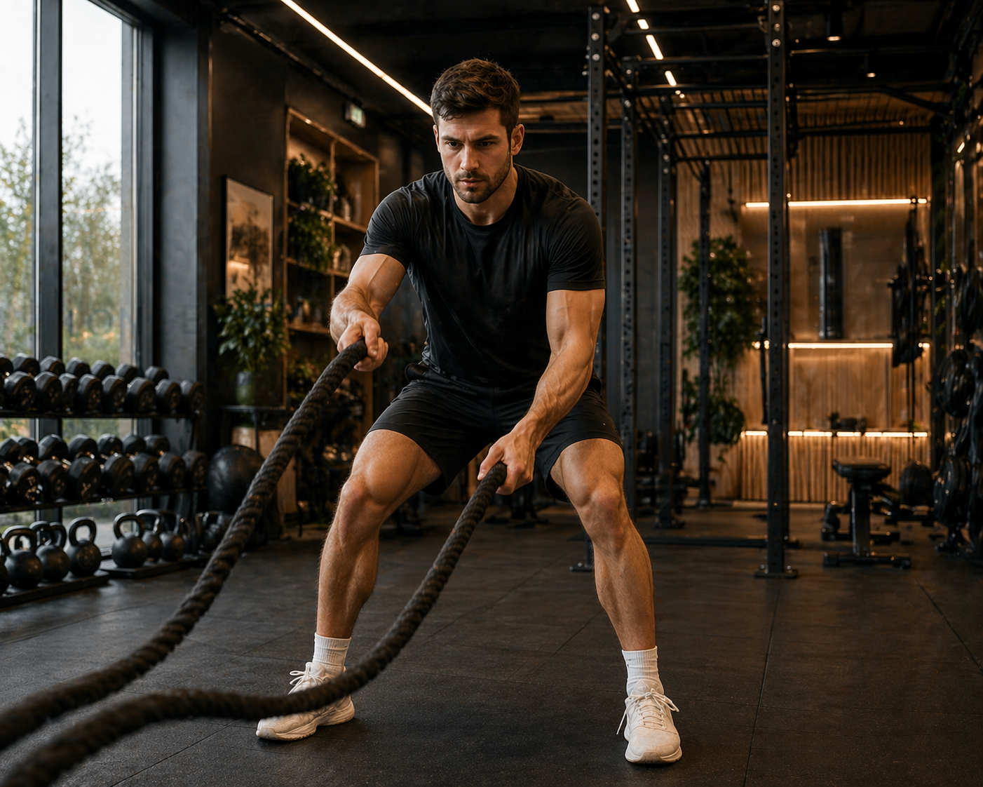 sportowiec na treningu